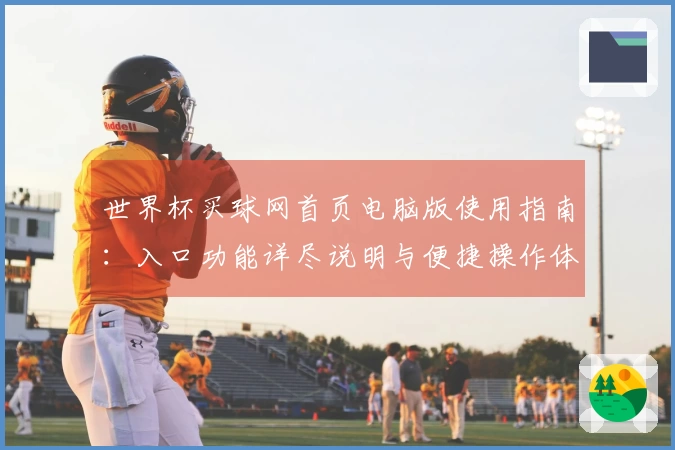 世界杯买球网首页电脑版使用指南：入口功能详尽说明与便捷操作体验